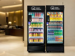 cashless smart coolers | AI-powered smart coolers | On Point Amenities